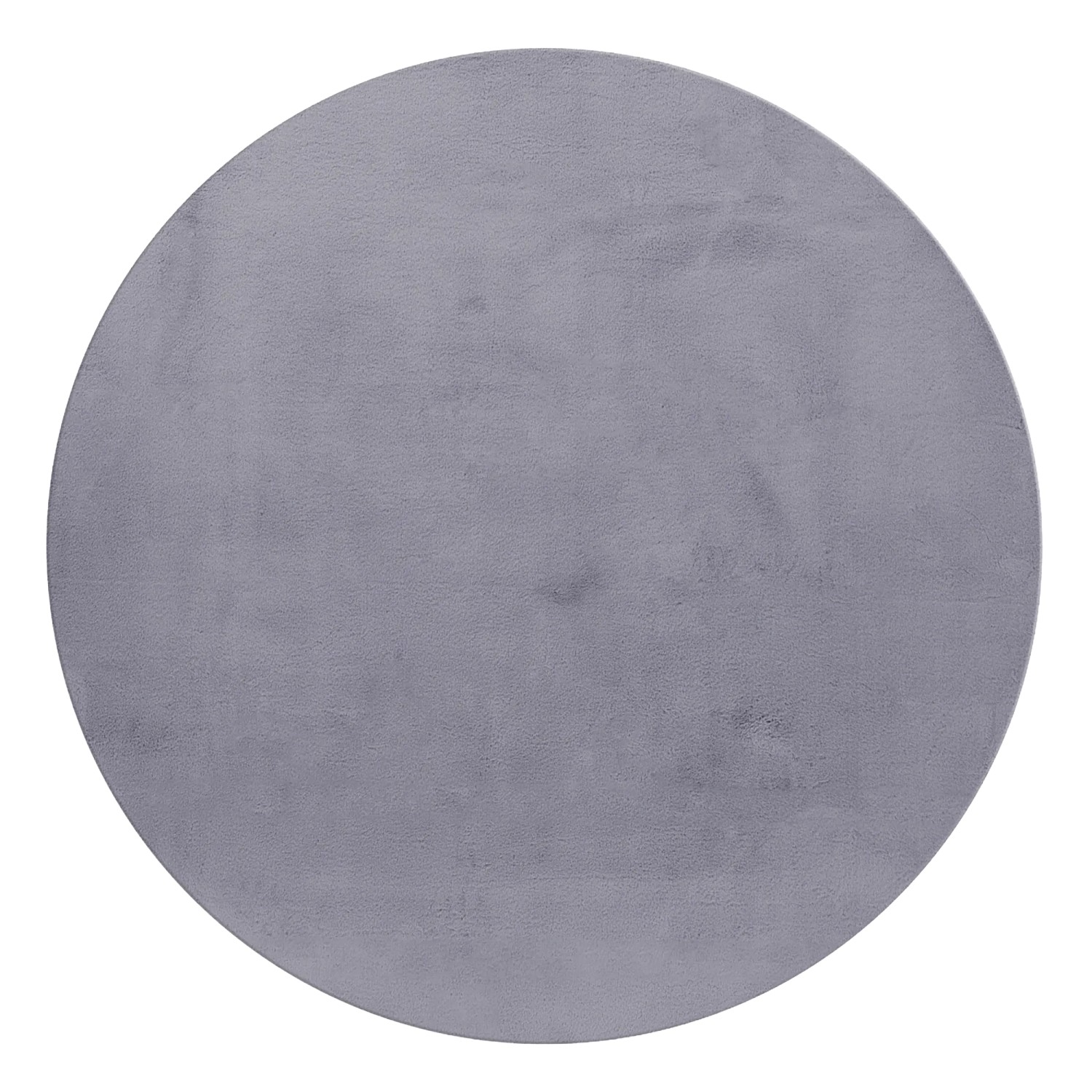 Ayyildiz Kurzflorteppich Pouffy 5100 Grau Ø 120 cm