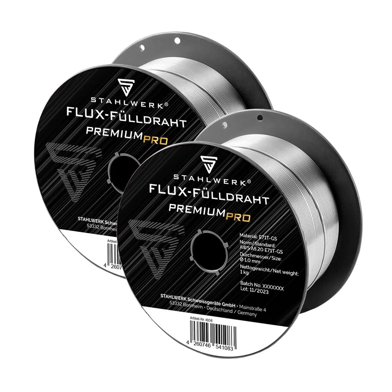 STAHLWERK Schweißdraht MIG MAG Aluminium ER5356 AlMg5 10 mm 045 kg Rolle 2er Set
