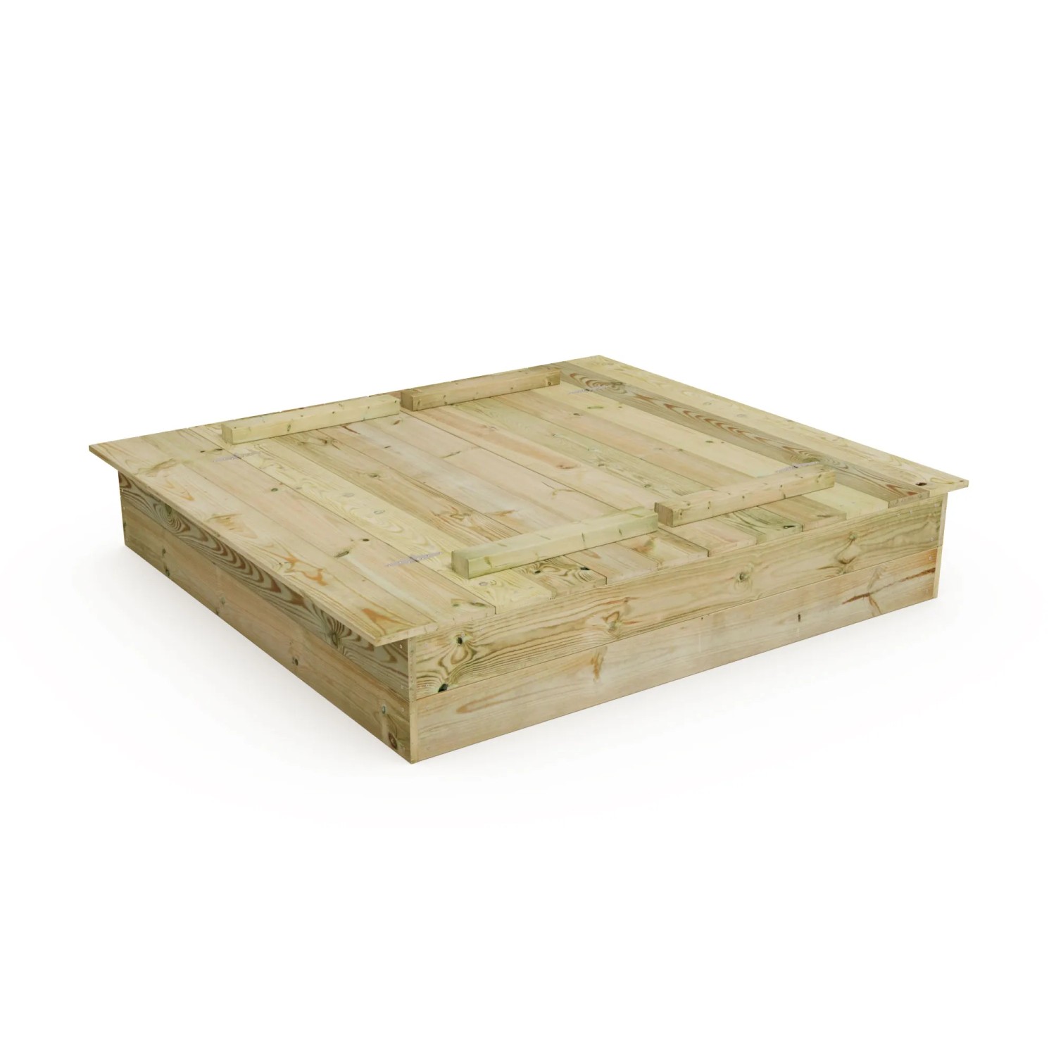 Wickey Sandkasten Flippey 150x165 cm aus Holz, mit Deckel