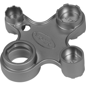 Universal Strahlreglerschlüssel für M22, M24, M28 aus Kunststoff.