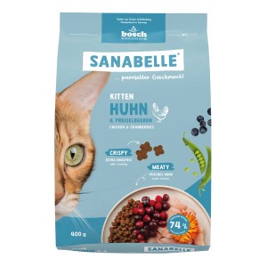 Sanabelle Katzen-Trockenfutter Kitten Huhn & Blaubeeren 400 g