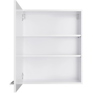Offener, weißer Optifit Hängeschrank Bengt932 (60cm) mit zwei Einlegeböden.