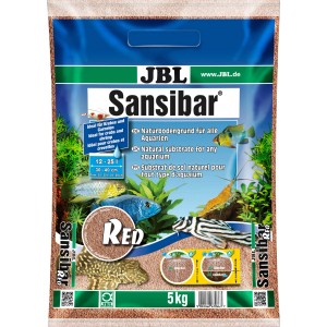 JBL Sansibar Rot, 5 kg Aquarium Bodengrund für Süß- und Meerwasser, ideal für Pflanzenwachstum und gründelnde Fische.