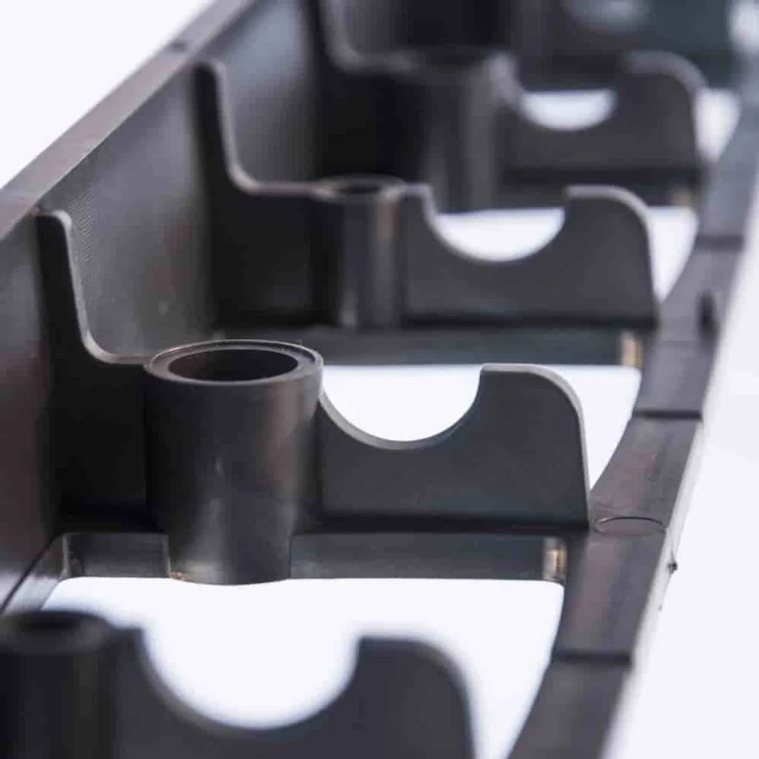 Klasebo Rasenkante 8 cm x 100 cm Schwarz aus Kunststoff