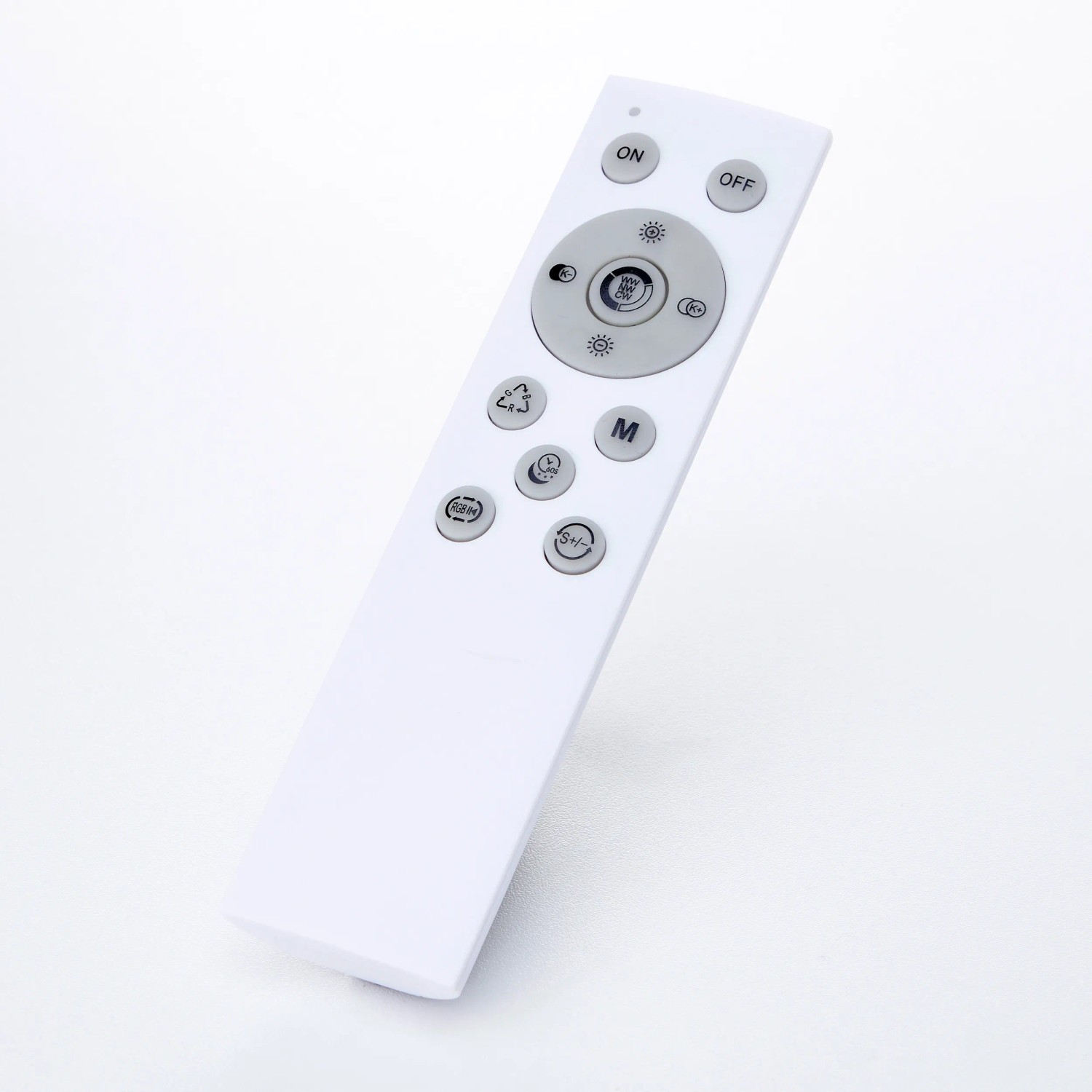 Fernbedienung für Brilliant LED-Deckenleuchte Floco, weiß, zur Steuerung von Lichtfarbe und Helligkeit.