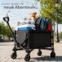 Tectake Bollerwagen Smartrider Faltbar Kunststoffräder Mit Profil 47 x 83 x 90 cm Schwarz_10