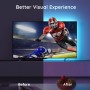 Govee TV LED Hintergrundbeleuchtung H6179: TV mit dynamischer LED-Beleuchtung.