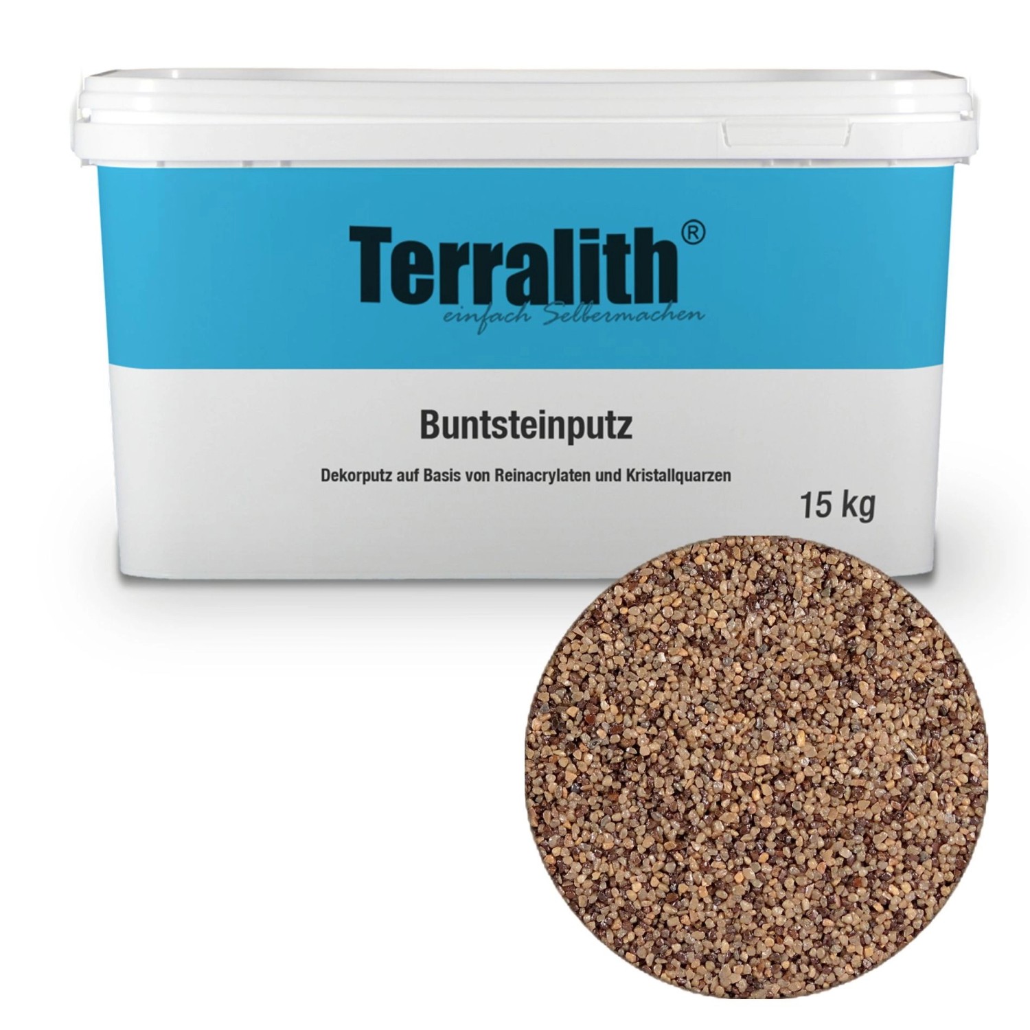 Terralith Buntsteinputz Mosaikputz 2mm -15 kg- BSP133 Beige Braun