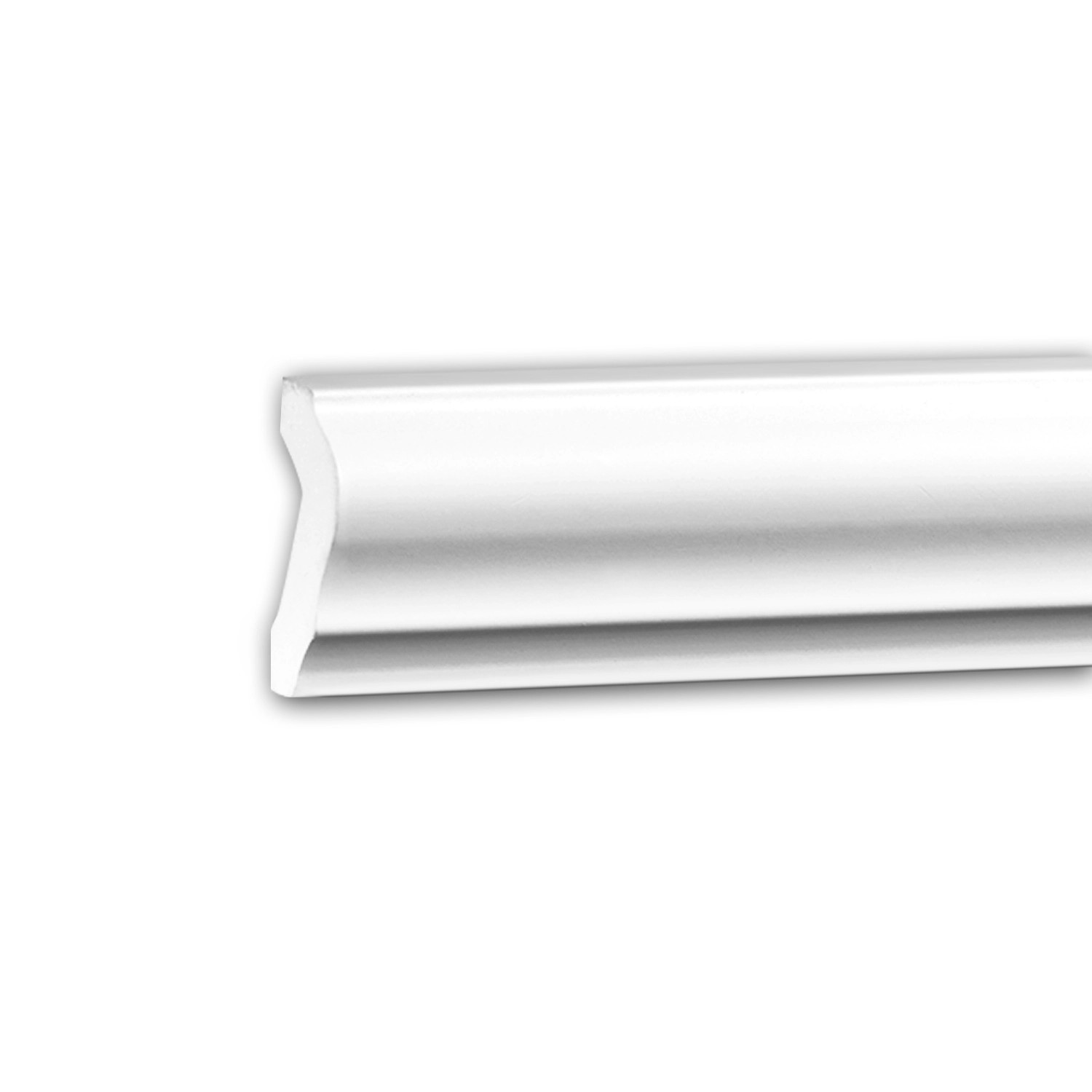 PROFHOME 151375 Wand- und Friesleiste Stuckleiste Zierleiste Friesleiste 2 m 200 cm x 2 cm x 4,1 cm Weiß