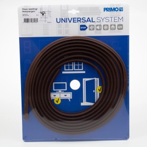 Primo Türdichtung Holzzarge Lignum 34 Mahagoni, 5m Rolle, für Tür- und Fensterdichtungen.