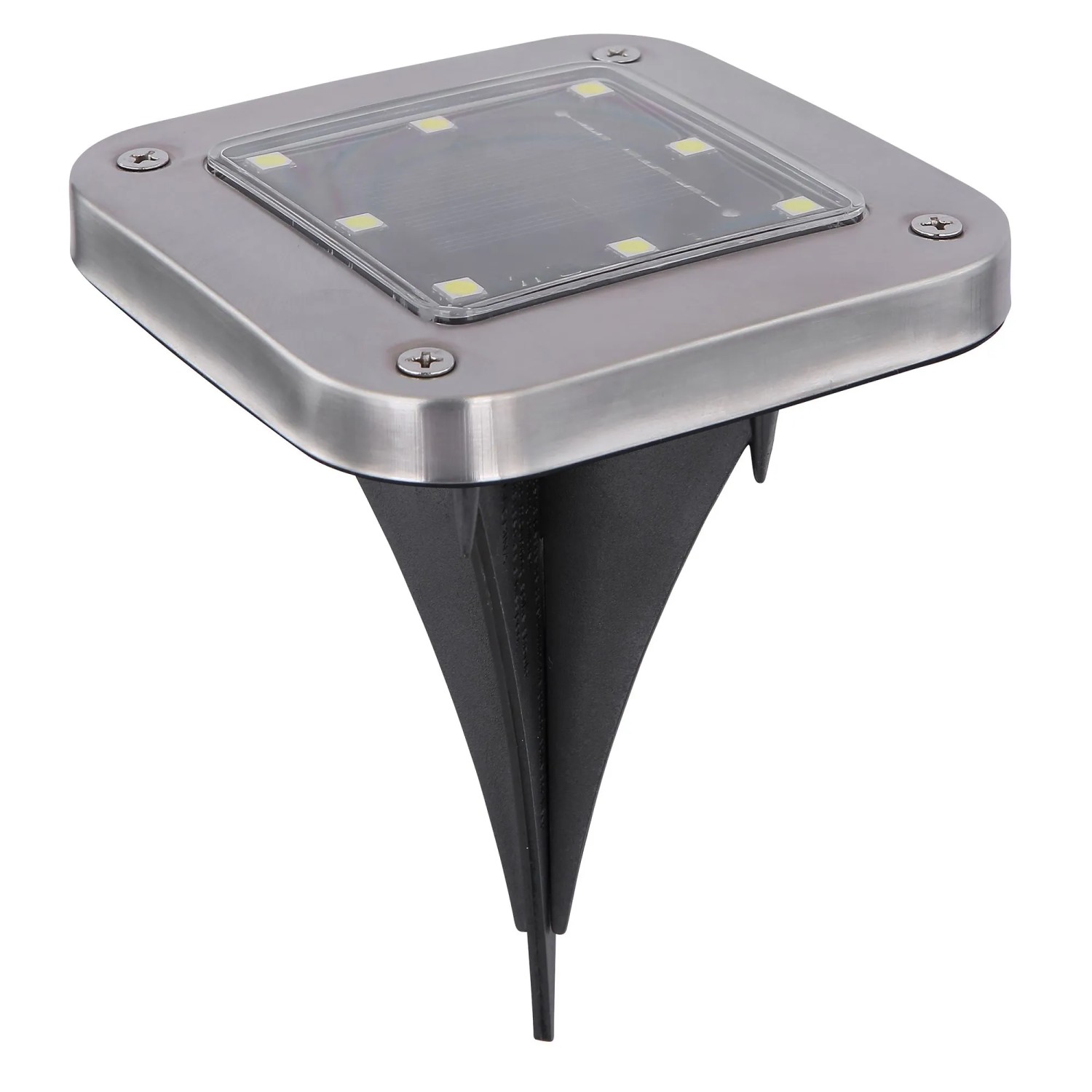 Globo Solarleuchte-Set Ø 10 cm x 13 cm Edelstahl 2 Stück