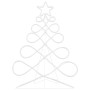 vidaXL Lichterbaum in Weihnachtsbaumform Mehrfarbig 80 x 56 cm PVC 42018958_5