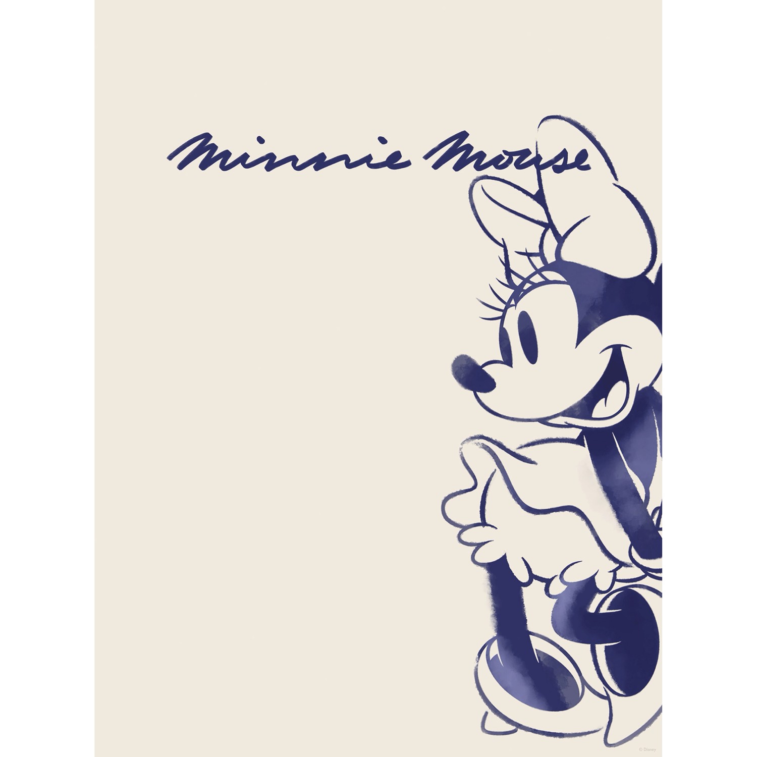 Komar Wandbild Disney Minnie Mouse Sweet Dancing 30 cm x 40 cm Beige günstig online kaufen