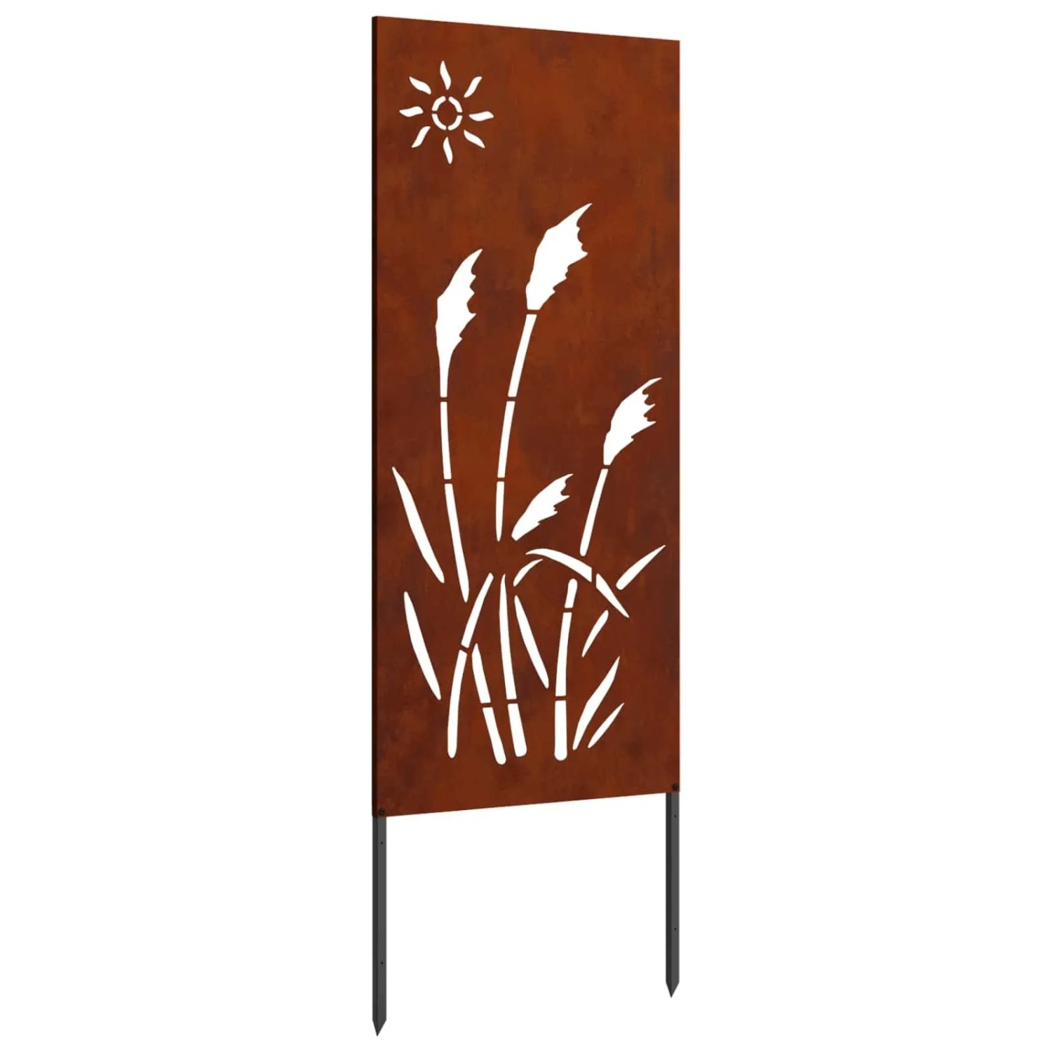 vidaXL Garten Sichtschutz-Leinwand Rostig 50 x 140 cm Wetterfeststahl 876279