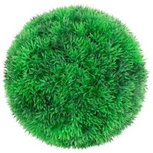 Zwei grüne, künstliche Buchsbaumkugeln (Ø 22cm) von furnicato. Dekorative Kunstpflanzen für Innen und Außen.