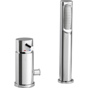Ottofond S2000 Wannenarmatur Chrom mit Brause, Einhebelmischer für Badewanne.