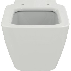 Ideal Standard Wand-WC Strada II, spülrandlos mit AquaBlade in Weiß, Frontansicht.