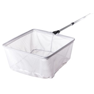 Heissner Teichkescher mit Teleskopstiel, 35 cm, für die Teichreinigung.