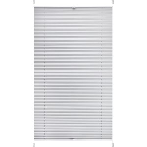 Hellgraues Thermo-Spannplissee Toledo, 75x130 cm, für Fenster, mit Easyfix-System.