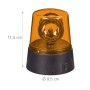 Relaxdays Rundumleuchte 2er Set Kunststoff Orange Drehend 11,5 cm x 9,5 cm_4