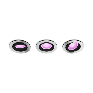 Philips Hue Centura Einbauspots, 3er-Pack. Smarte LED-Leuchten mit Farbwechsel.
