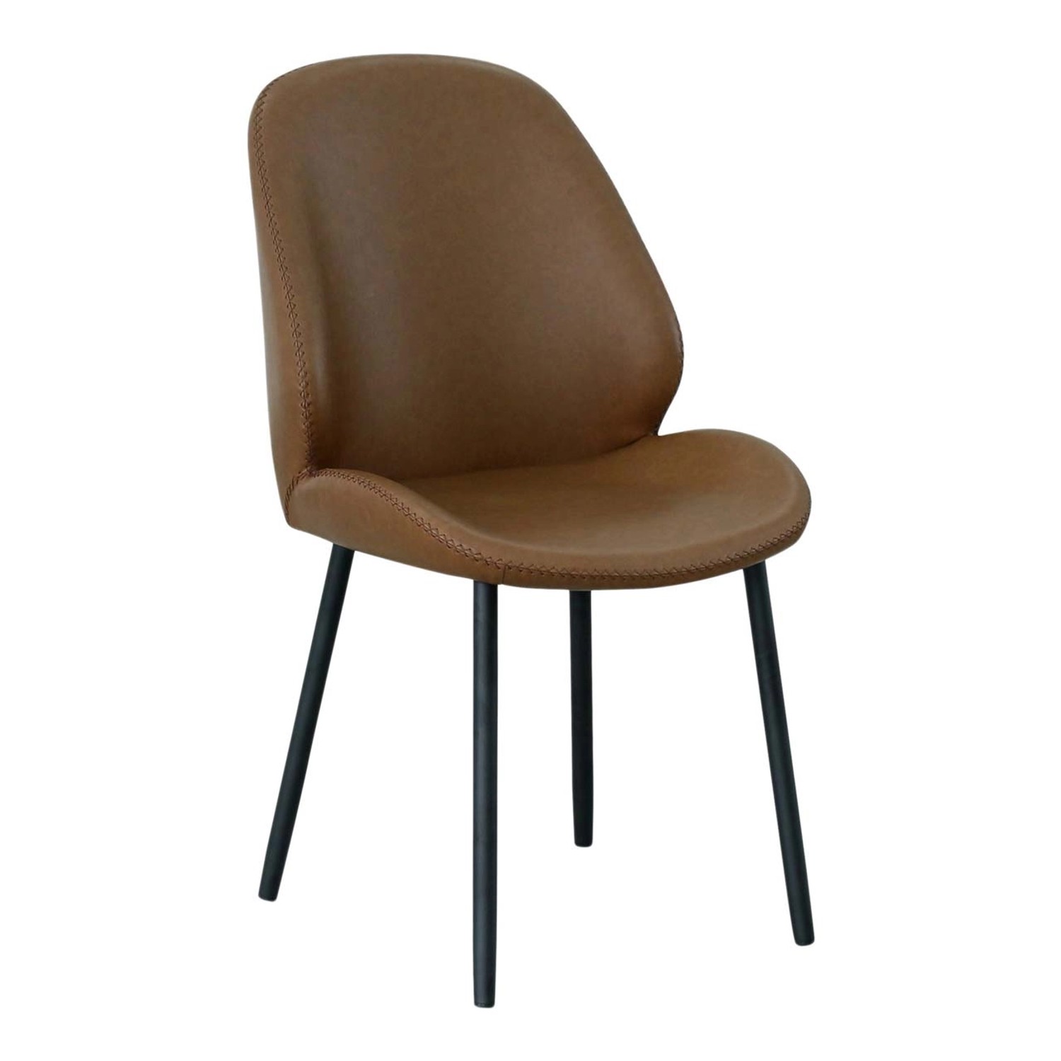 ebuy24 Monte Carlo Esszimmerstuhl PU Kunstleder Braun günstig online kaufen