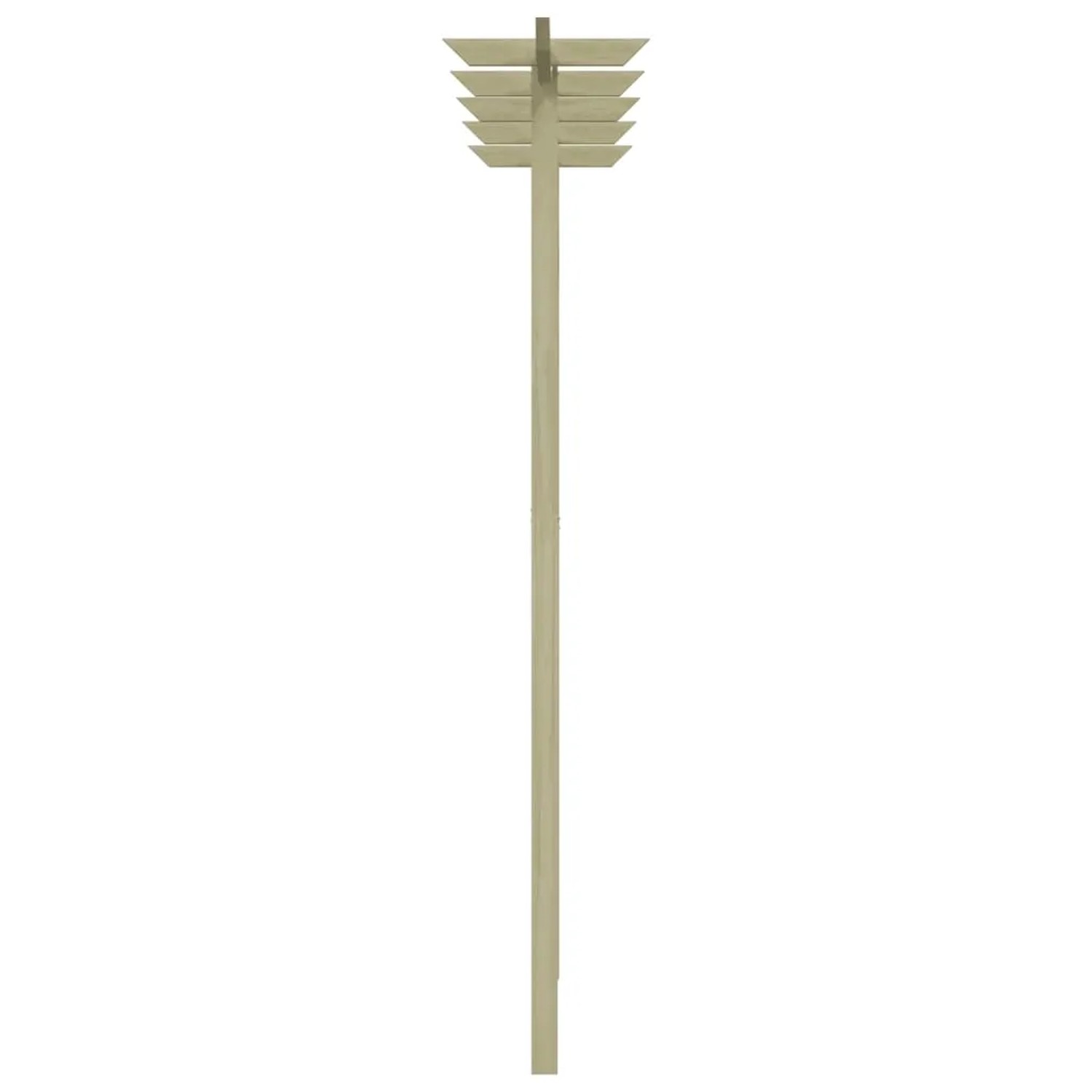 Grüne Holz-Pergola, 200x40x205 cm, für Garten und Rankpflanzen.