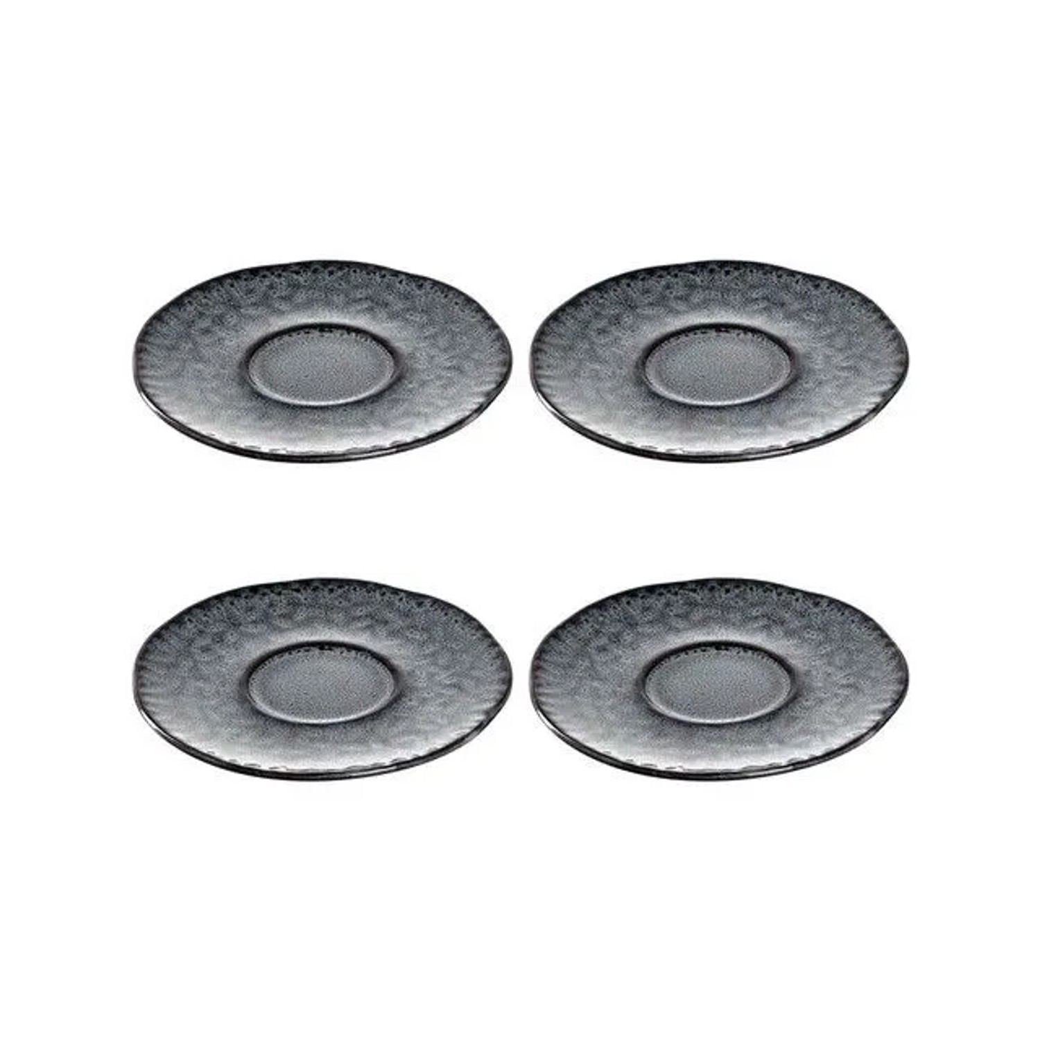 Leonardo Matera Espressountertasse 11 cm 4er Set Anthrazit