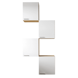 Respekta Küchenmöbel-Set Merle 7, 100 cm, Weiß, bestehend aus 4 Hängeschränken.