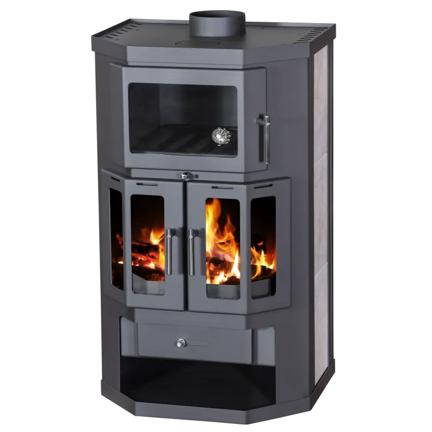 Victoria Kaminofen Taro 2F mit Backfach und 9,51 kW