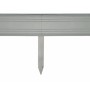 Green-Split Erdanker-Set, 10 Stück, für 14 cm Rasenkanten, Metall, silber.