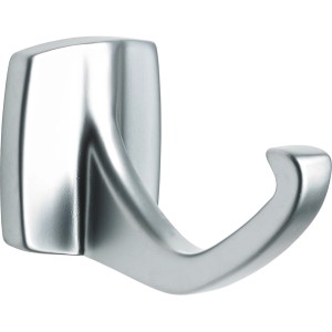 Hettich Mantelhaken in Aluminium-Optik, Garderobenhaken aus Zinkdruckguss, 40x33x55mm.