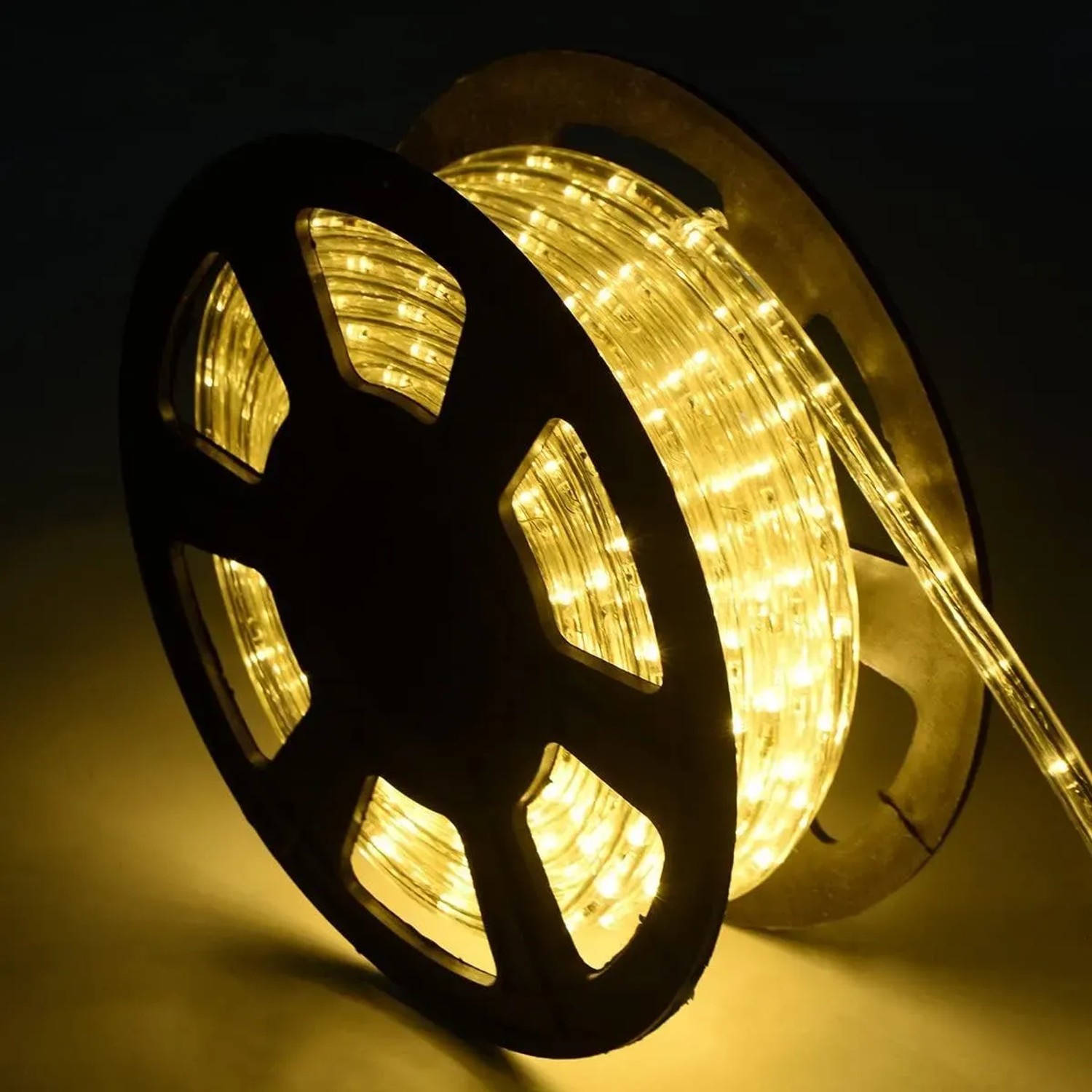 Costway Lichterschlauch Außen Lichtschlauch & 1080 LEDs Warmweiß 30M_3