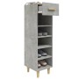 vidaXL Schuhschrank Betongrau 30x35x105 cm Holzwerkstoff 812802_7