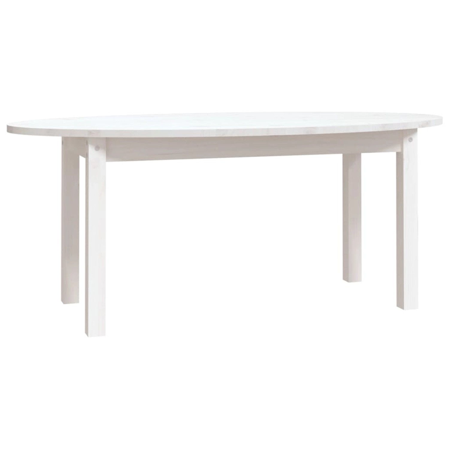 vidaXL Couchtisch Weiß 110x55x45 cm Massivholz Kiefer 822343 günstig online kaufen