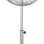 Chromfarbener Standventilator SV 45-40 mit Ø 40 cm für eine angenehme Luftzirkulation.