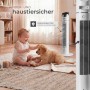 Tectake Turmventilator  Oszillierend 3 Modi und 3 Geschwindigkeitsstufen  31 x 31 x 90 cm Weiß_8