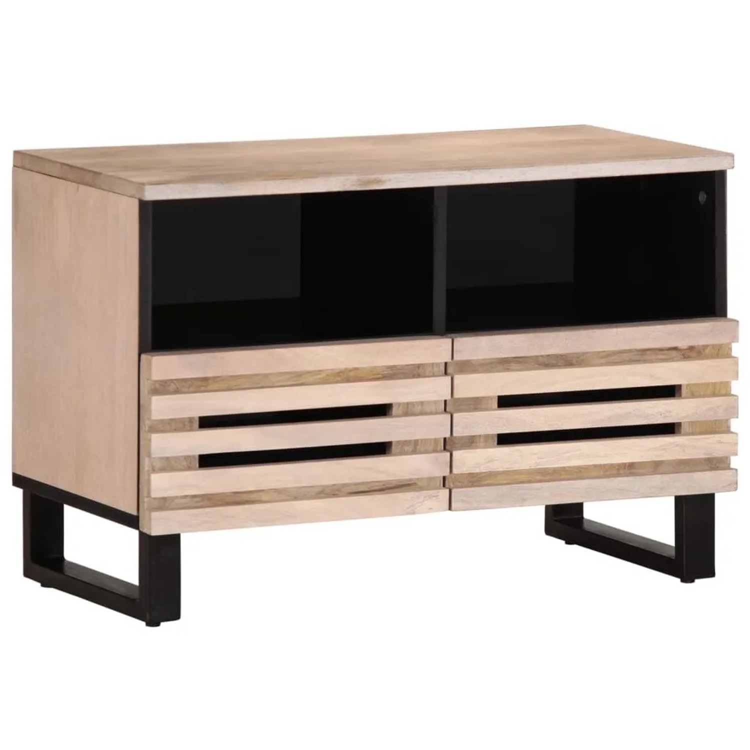 vidaXL TV-Schrank Weiß 70x34x46 cm Massivholz Mango 377444 günstig online kaufen