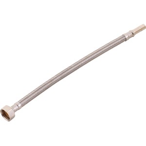 Flexibler Edelstahl-Verbindungsschlauch, 300 mm lang, für Trinkwasserinstallation.