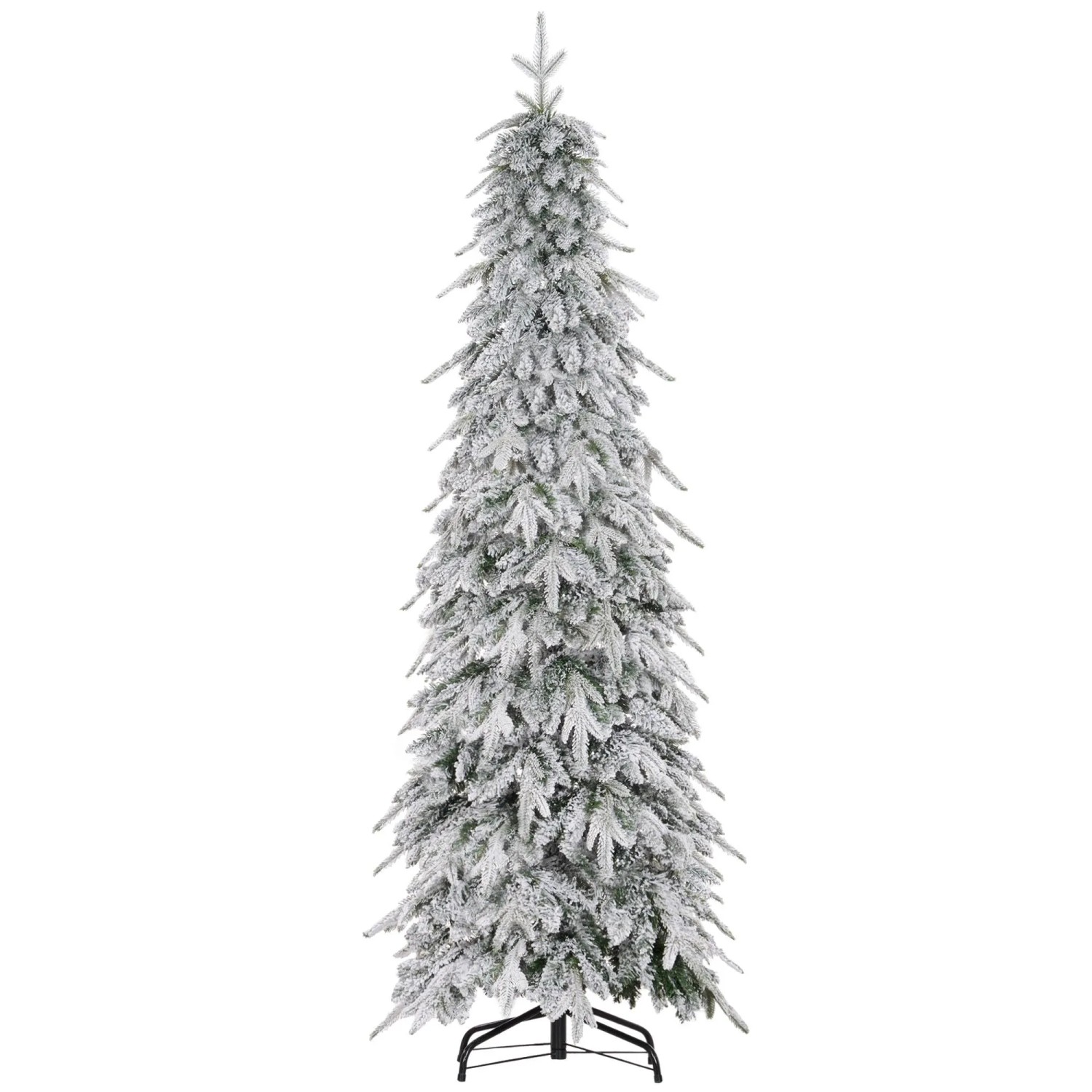 HOMCOM Weihnachtsbaum Stahl PE Ø80 x 180H cm Grün