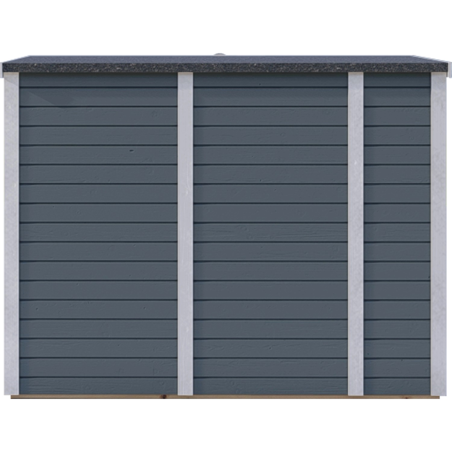 Bertilo Gartenschrank Multibox 3, grau, 200x82 cm, aus FSC®-zertifiziertem Holz.