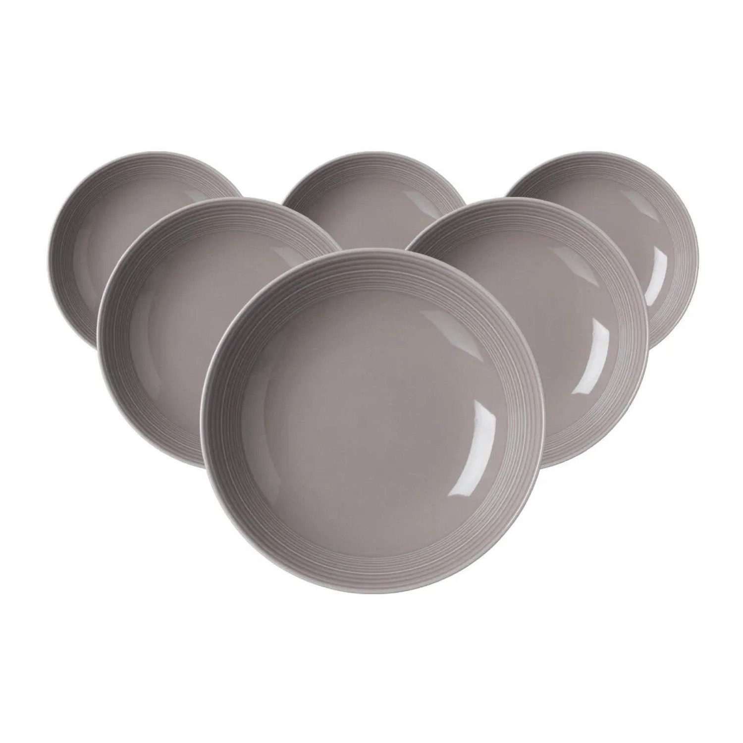 Ritzenhoff & Breker Levi Suppenteller 22 cm 6er Set Grau