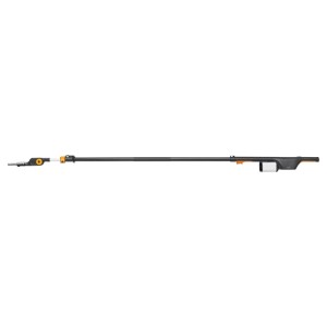 Fiskars Akku-Schneidgiraffe Bypass, schwarz-orange Teleskop-Baumschere für hohe Äste.