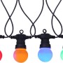Globo LED-Lichterkette Nirvana, 7,5 m, mit bunten LED-Lampen für Außen-Dekoration.