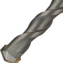 Nahaufnahme: LUX Hammerbohrer SDS-Plus, 12 mm, Betonbohrer mit Wendel für Bohrmehltransport.