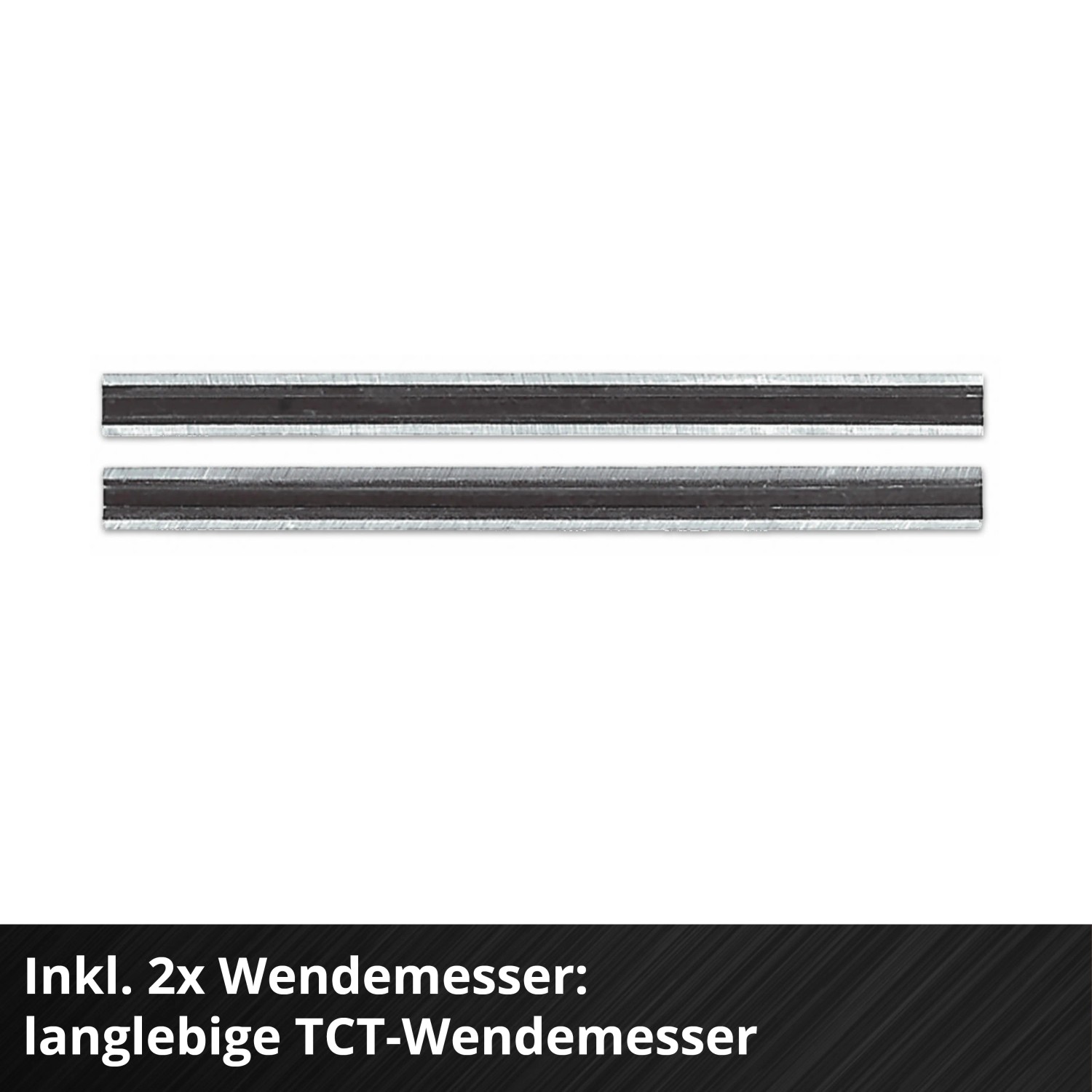 Zwei TCT-Wendemesser für Einhell Akku-Hobel TE-PL 18/82 Li Solo.