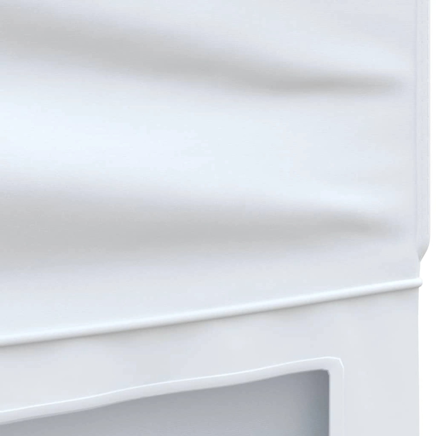 Detailansicht des weißen Partyzelts 3x6m mit Seitenwänden von vidaXL.