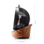 Clean Air Optima Ventilator CA-403 Smart mit Holzdesign, seitliche Ansicht.
