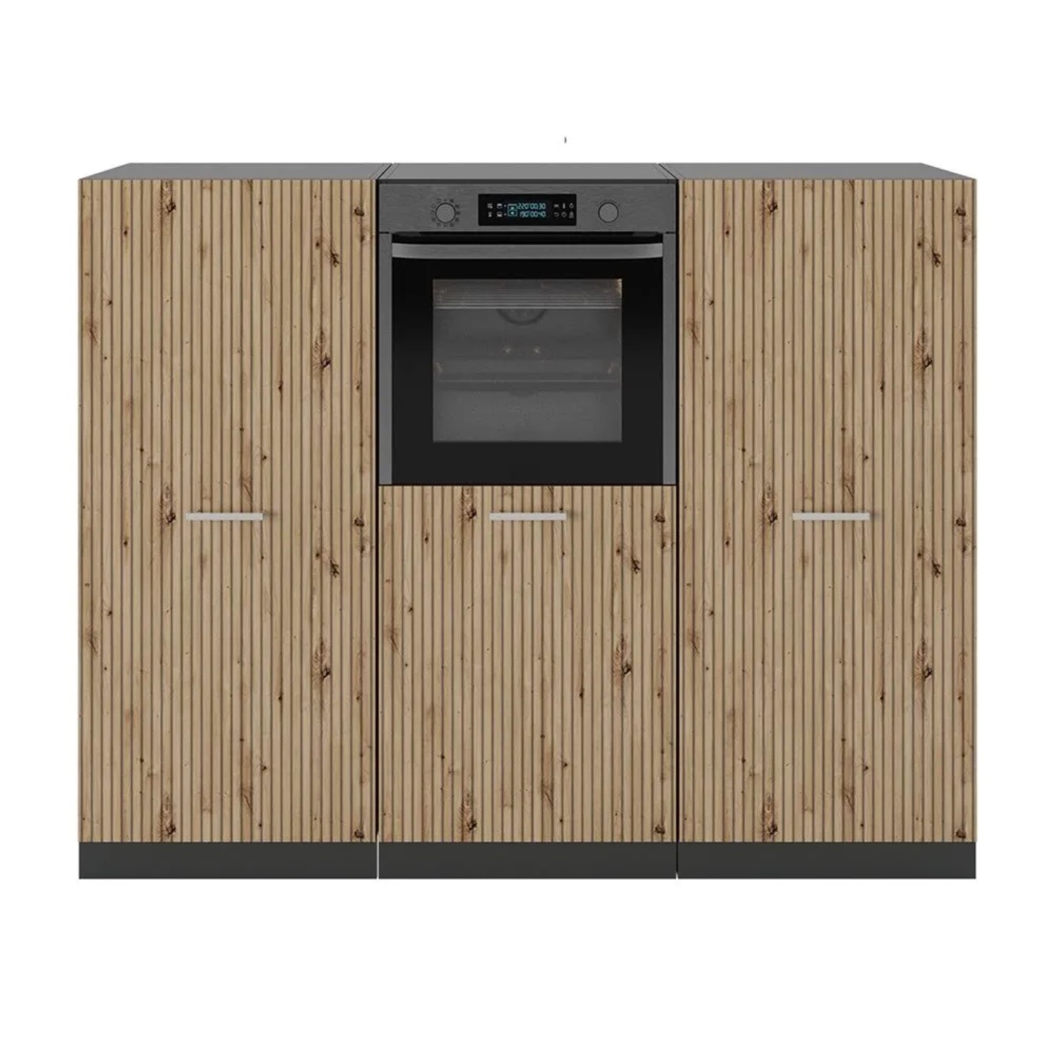 Vicco R-Line Küchenblock Artisan Eiche Anthrazit 180 cm ohne Arbeitsplatte ohne E-Geräte