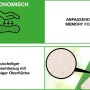 Detailansicht: Orthopädisches Hundebett mit Memory Foam und weichem Bezug.